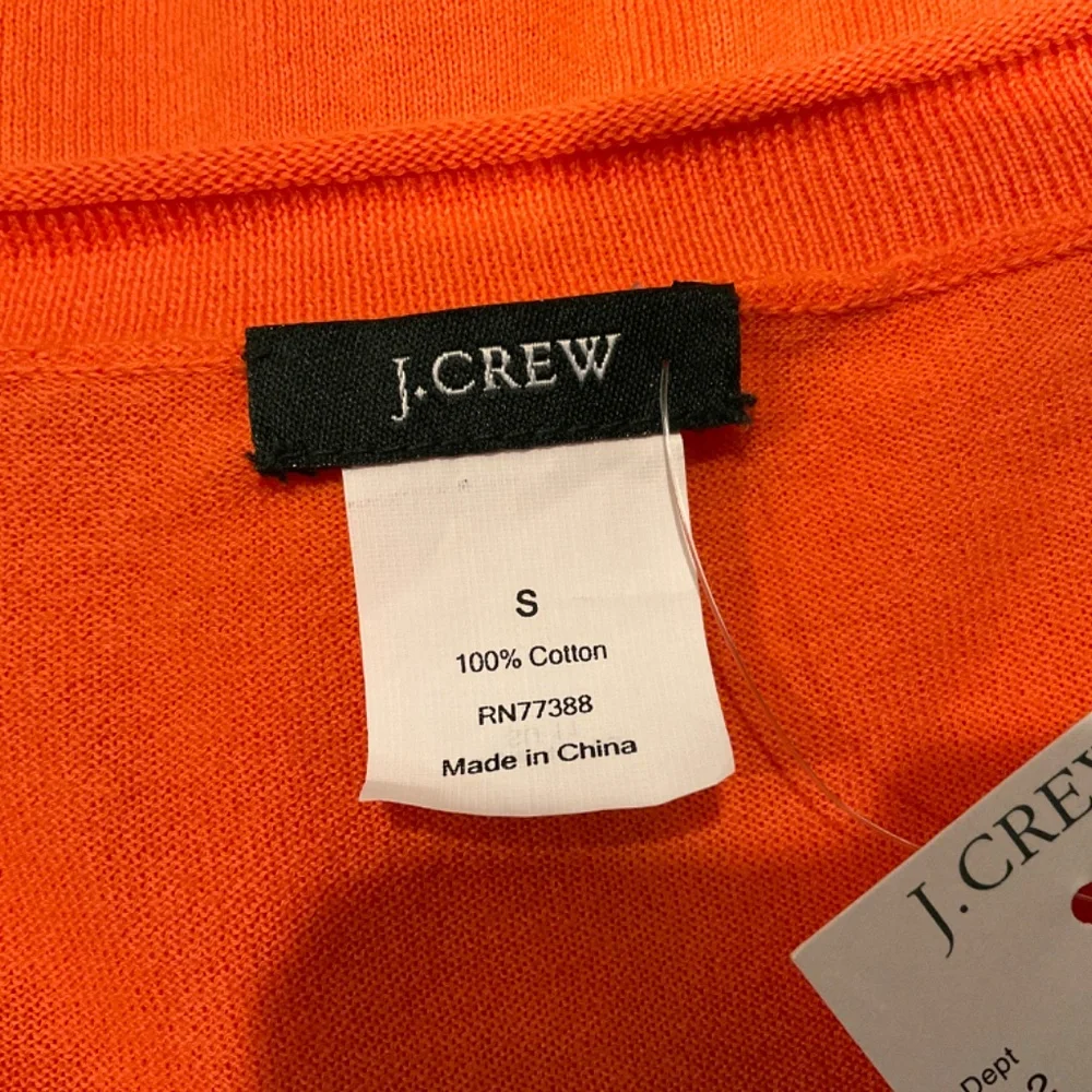 J. CREW Orange Lightweight Top Size Small NWT - Picture 4 of 8